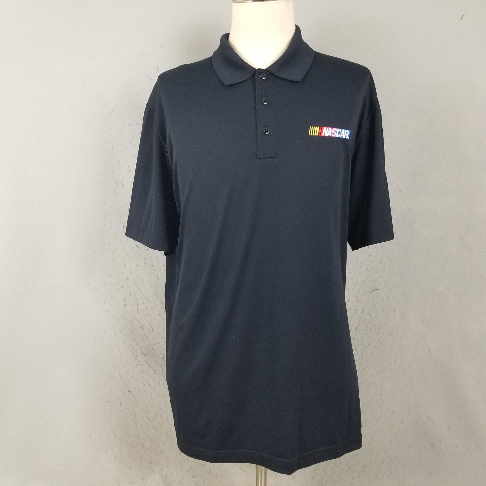 Nascar Shirt Mens Xl Black Nascar Auto Racing 511 Tactical Polo Performance